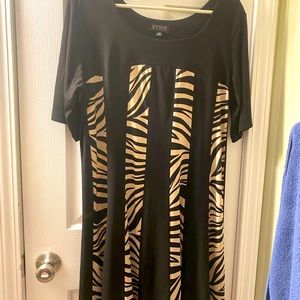 14W Zebra print dress